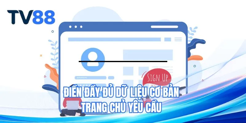 Điền đầy đủ dữ liệu cơ bản trang chủ yêu cầu