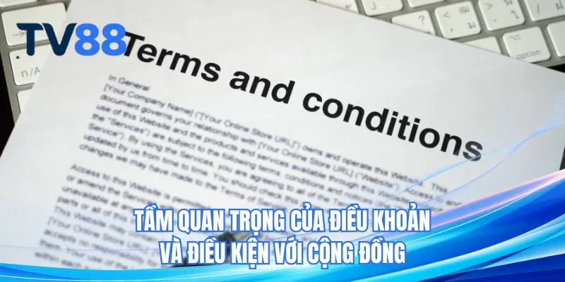 Tầm quan trọng của điều khoản và điều kiện với cộng đồng